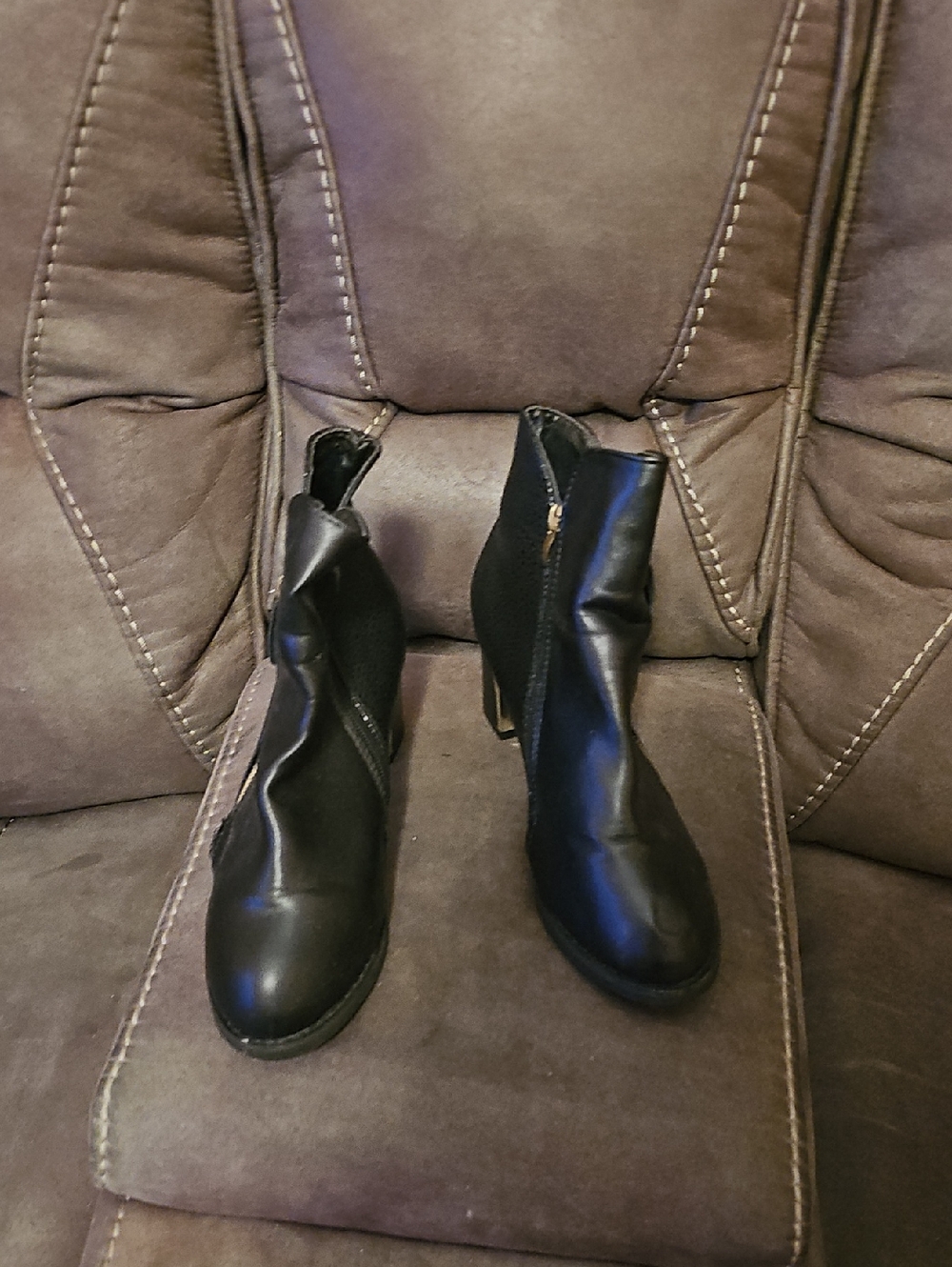 Classic Black Leather Ankle Boots